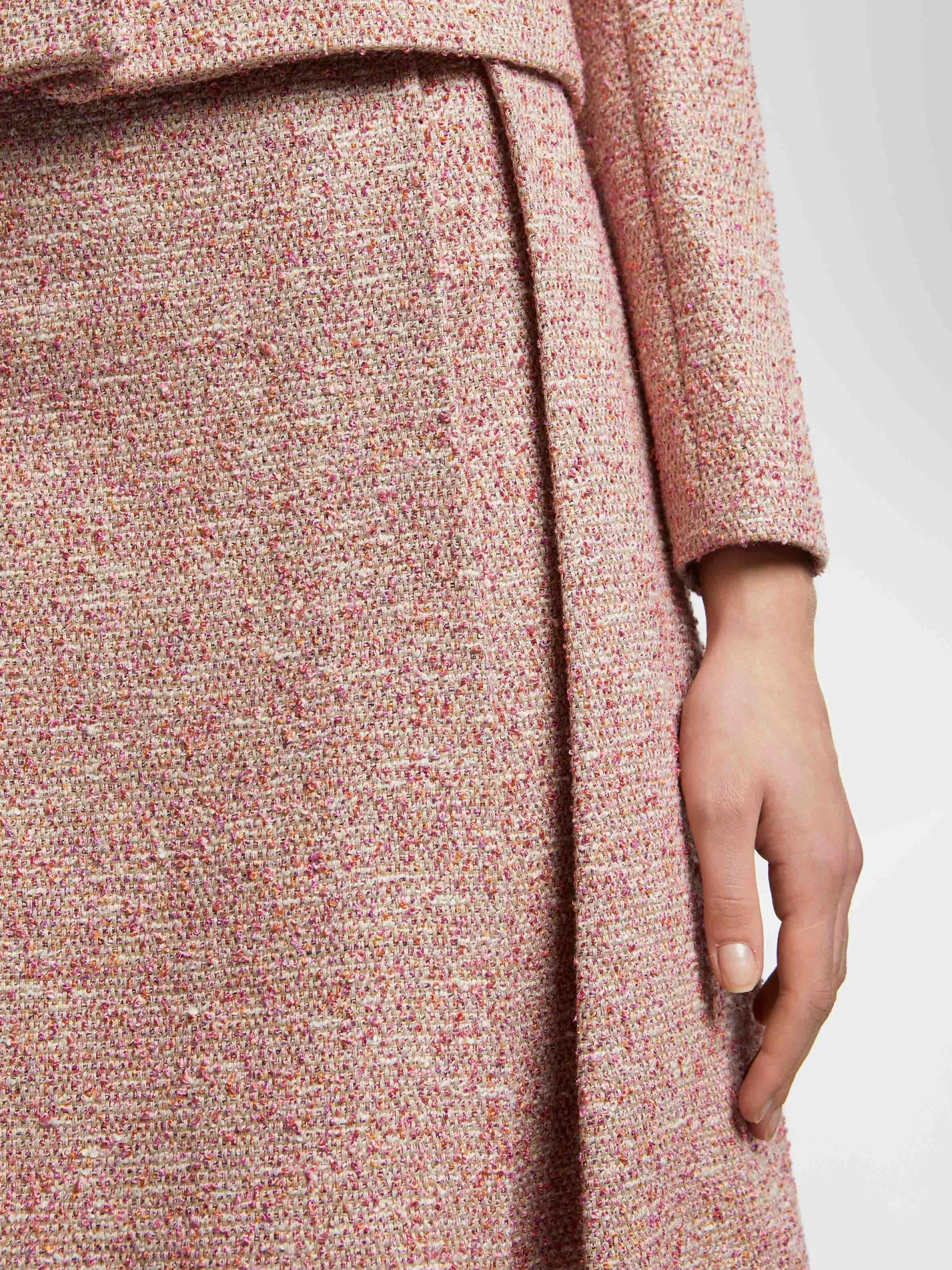 Paule Ka Mini-Jupe Plissee En Tweed<Femme Jupes