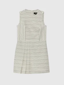 Paule Ka Mini-Robe Plissee A Rayures Tennis Et Lurex<Femme Robes