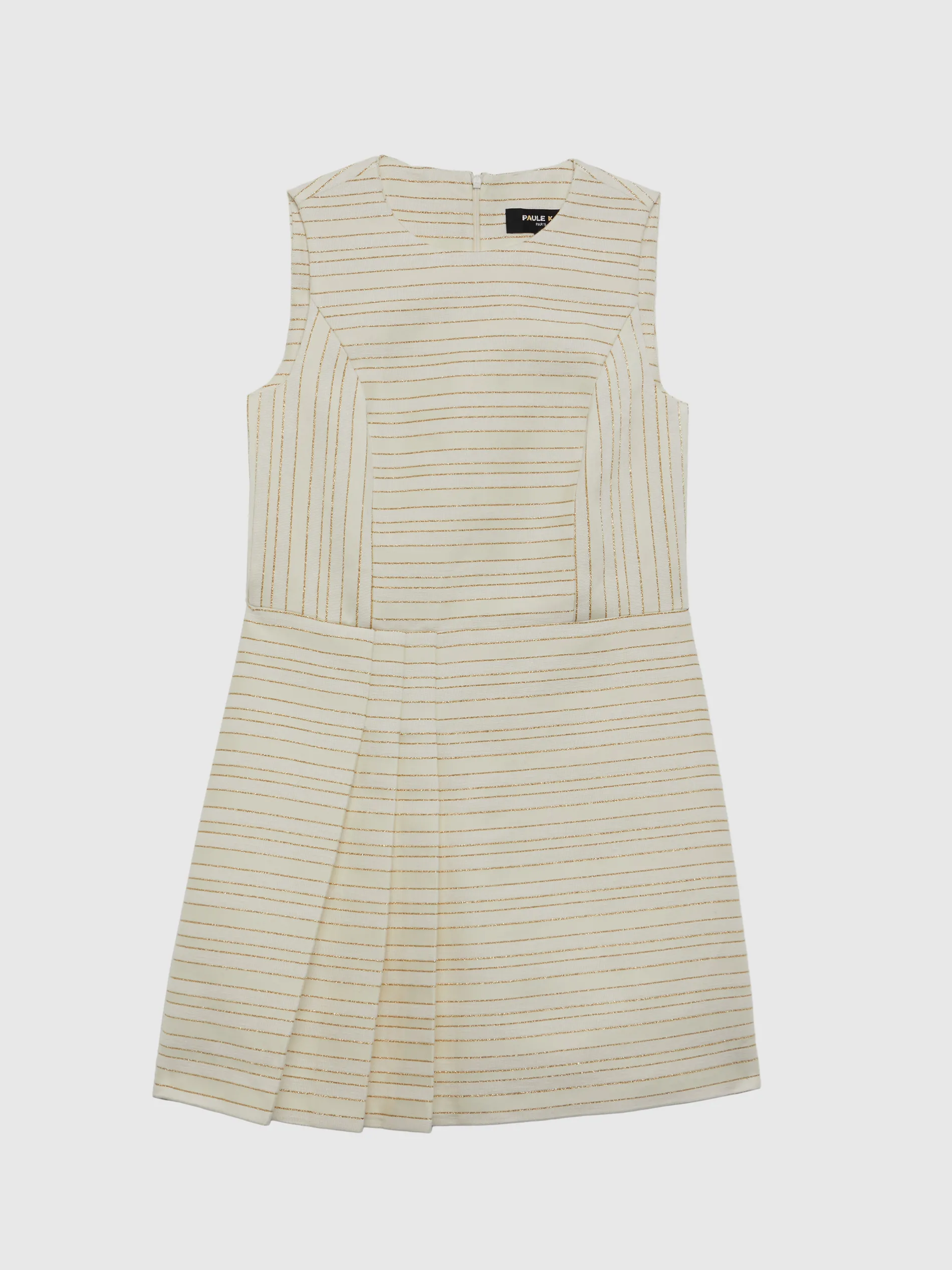 Paule Ka Mini-Robe Plissee A Rayures Tennis Et Lurex<Femme Robes