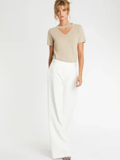 Paule Ka Pantalon Ample En Crepe Envers Satin<Femme Pantalons Et Combinaisons