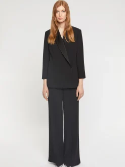 Paule Ka Pantalon Ample En Crepe Envers Satin<Femme Pantalons Et Combinaisons