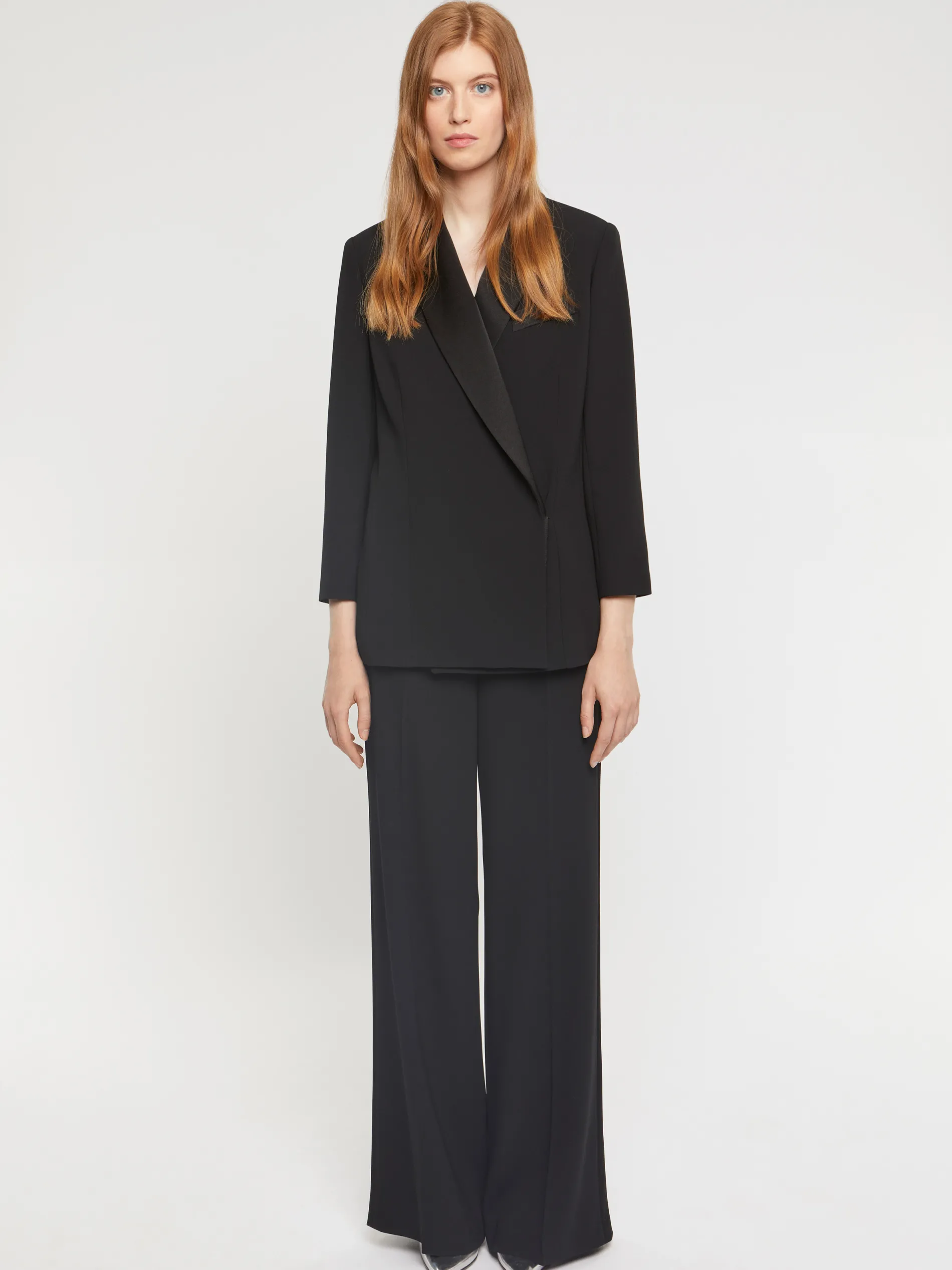 Paule Ka Pantalon Ample En Crepe Envers Satin<Femme Pantalons Et Combinaisons