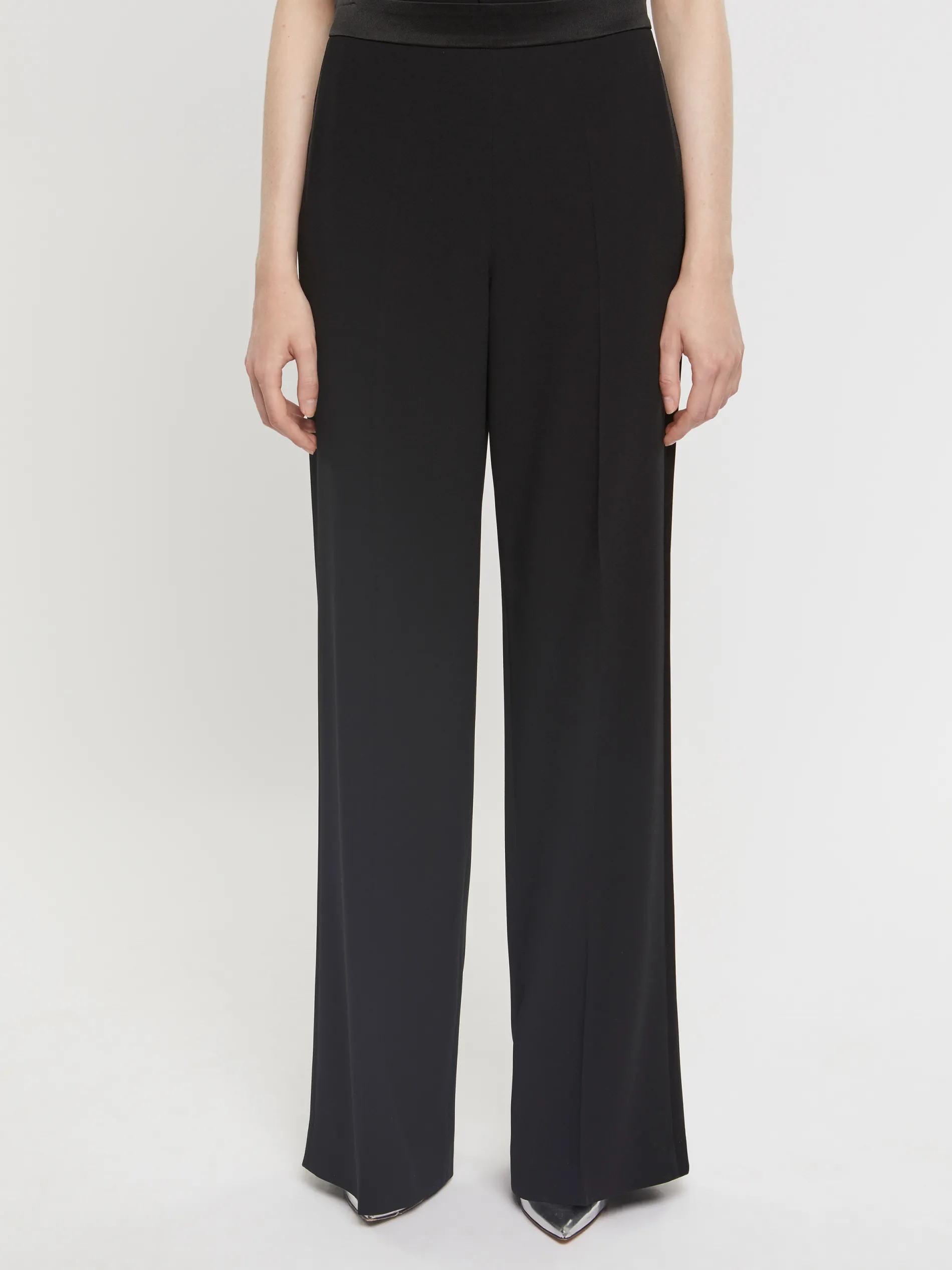 Paule Ka Pantalon Ample En Crepe Envers Satin<Femme Pantalons Et Combinaisons