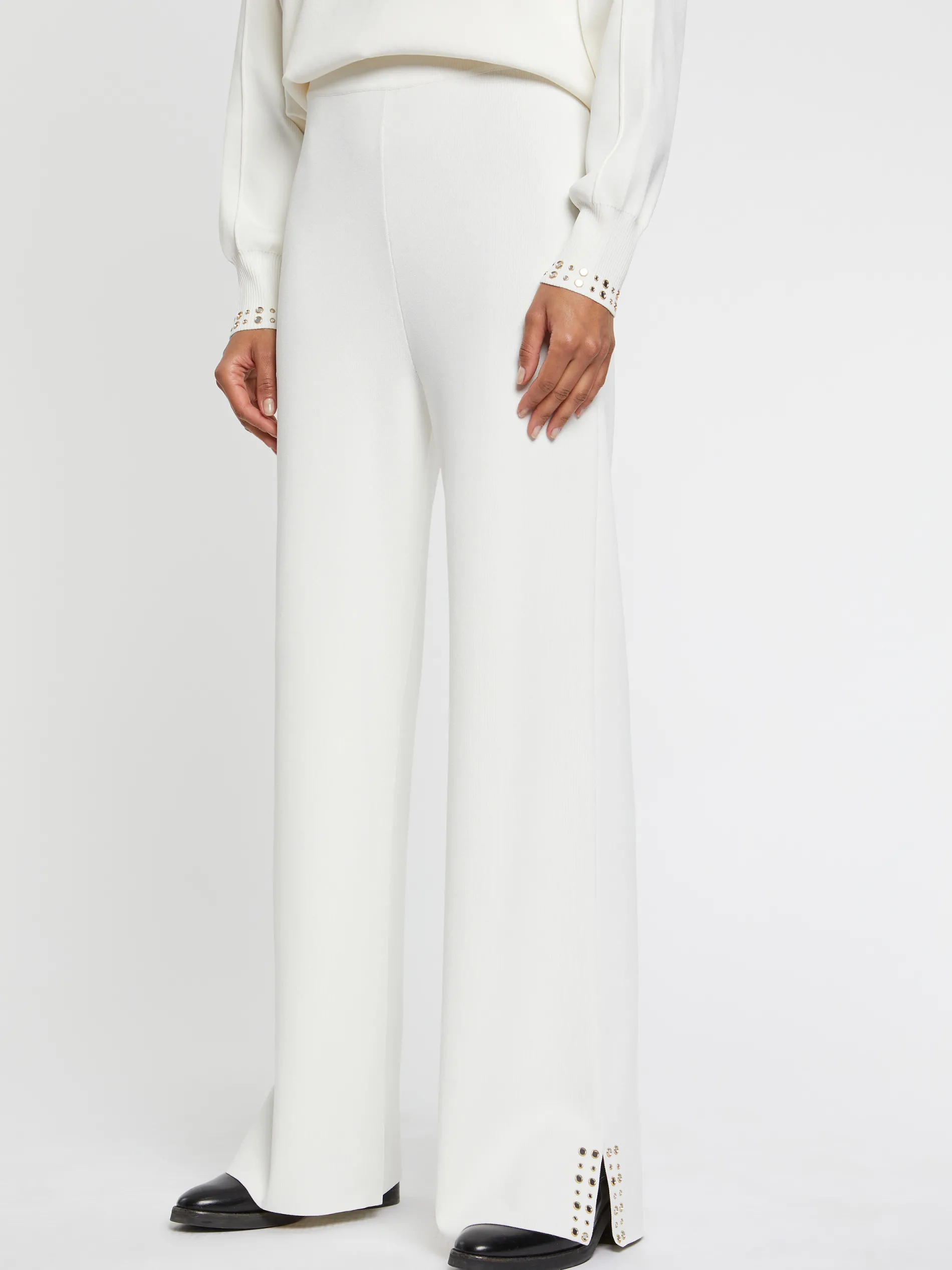 Paule Ka Pantalon Bijoux En Maille Milano<Femme Pantalons Et Combinaisons
