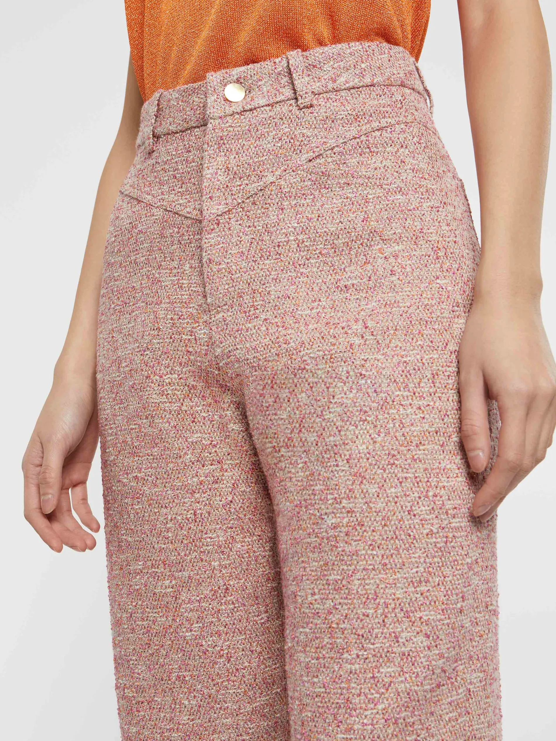 Paule Ka Pantalon Carotte En Tweed<Femme Pantalons Et Combinaisons