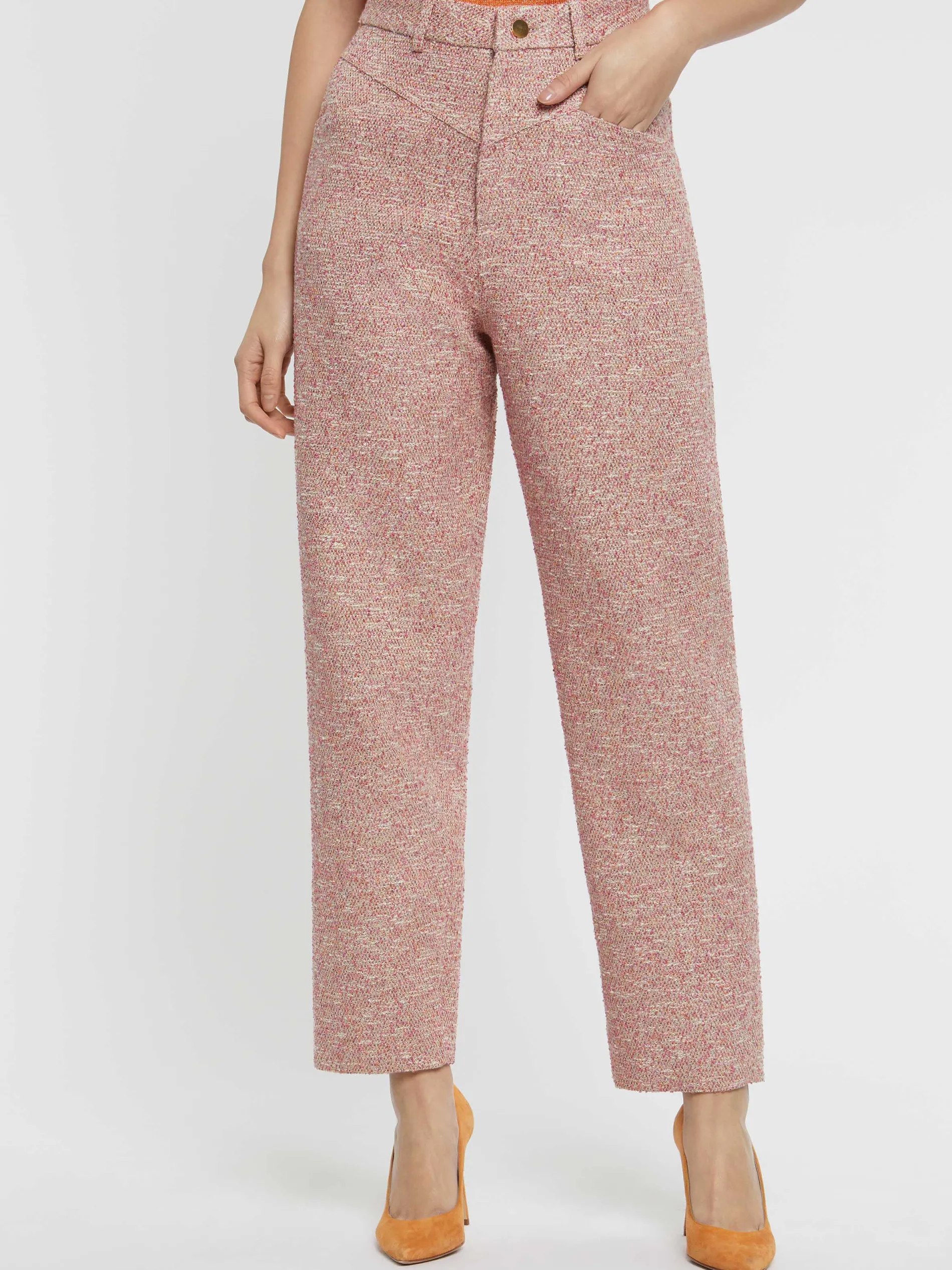 Paule Ka Pantalon Carotte En Tweed<Femme Pantalons Et Combinaisons