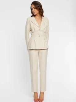 Paule Ka Pantalon Cigarette En Flanelle<Femme Pantalons Et Combinaisons