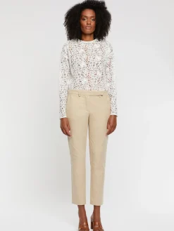 Paule Ka Pantalon Cigarette En Gabardine De Coton<Femme Pantalons Et Combinaisons