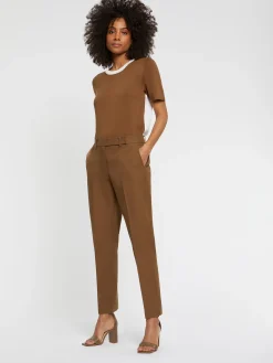 Paule Ka Pantalon Cigarette En Gabardine De Coton<Femme Pantalons Et Combinaisons