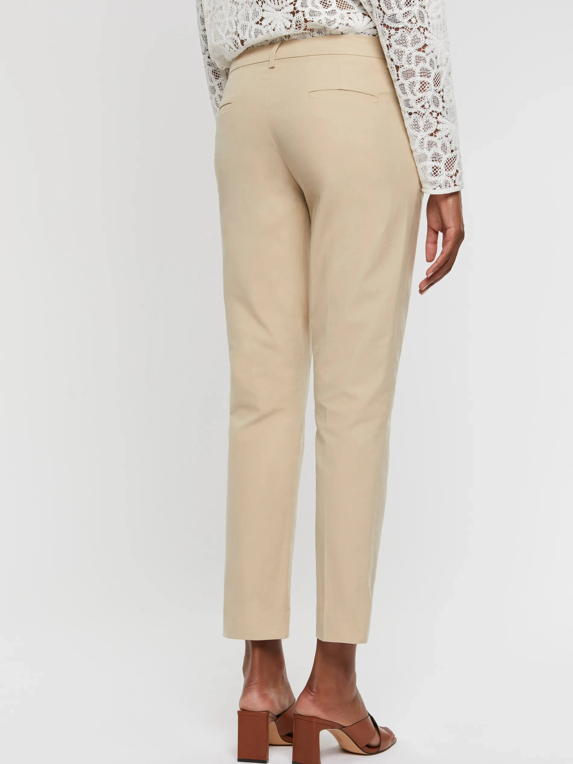 Paule Ka Pantalon Cigarette En Gabardine De Coton<Femme Pantalons Et Combinaisons