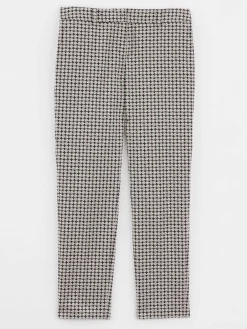 Paule Ka Pantalon Cigarette En Jacquard Imprime Paquerettes<Femme Pantalons Et Combinaisons