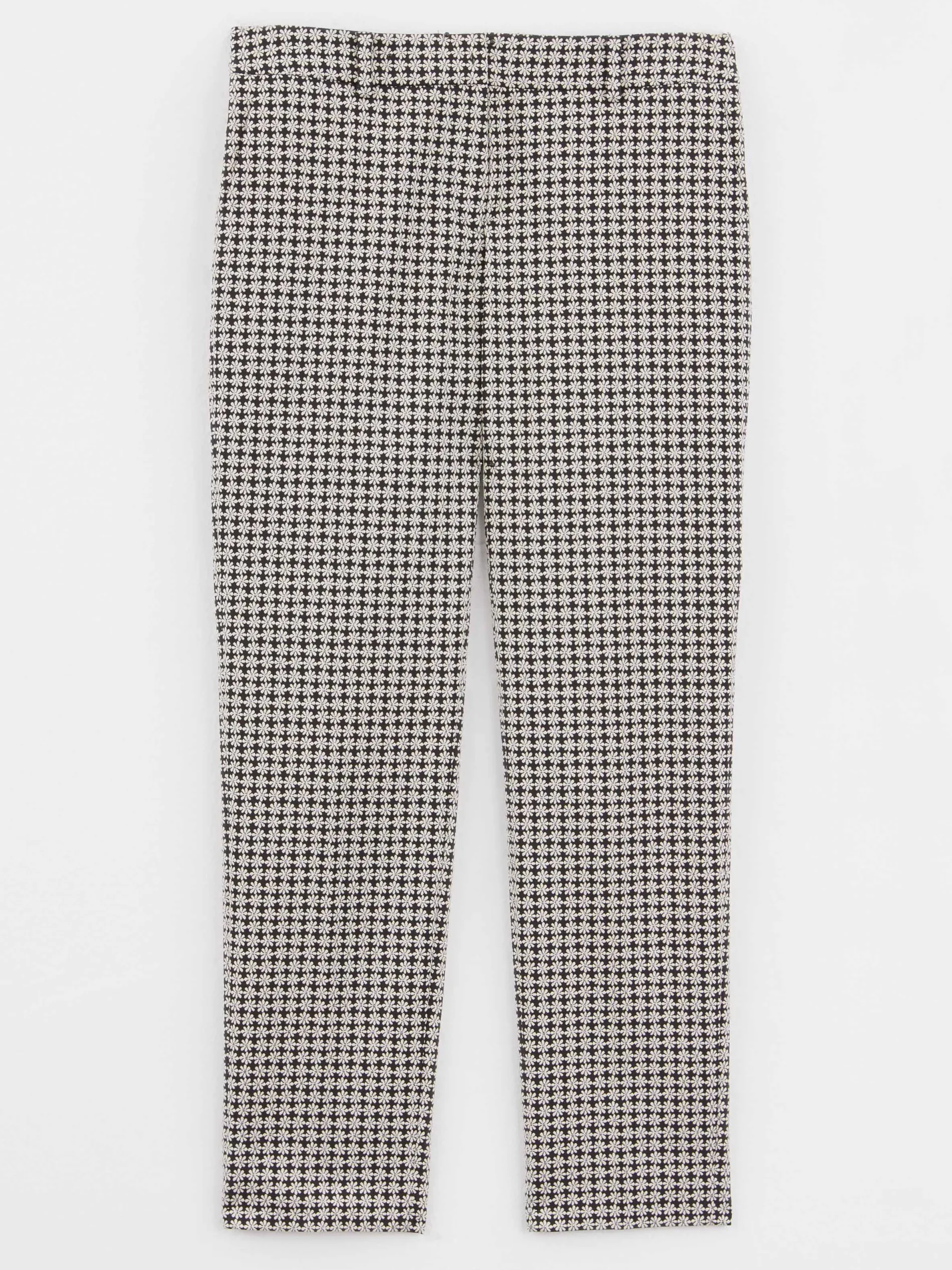 Paule Ka Pantalon Cigarette En Jacquard Imprime Paquerettes<Femme Pantalons Et Combinaisons
