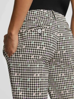 Paule Ka Pantalon Droit A Motif Pied-De-Coq<Femme Pantalons Et Combinaisons