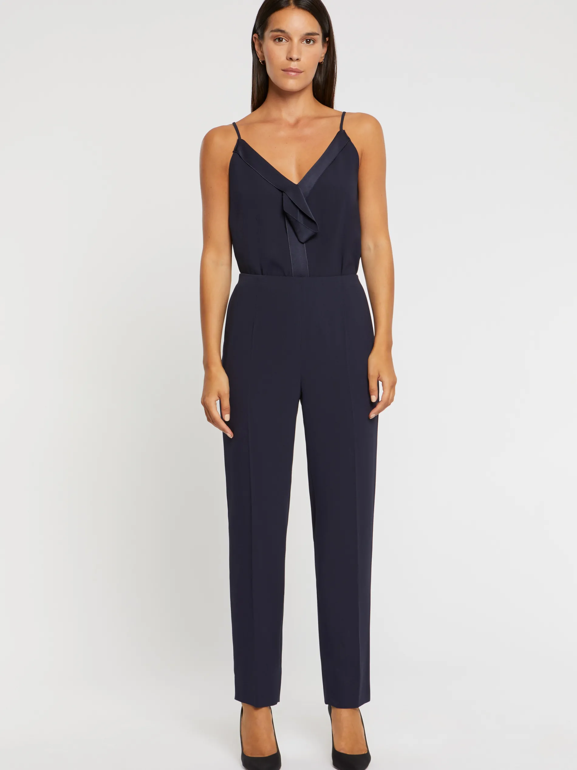 Paule Ka Pantalon Droit En Crepe Envers Satin<Femme Pantalons Et Combinaisons