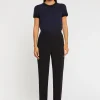Paule Ka Pantalon Droit En Crepe Envers Satin<Femme Pantalons Et Combinaisons