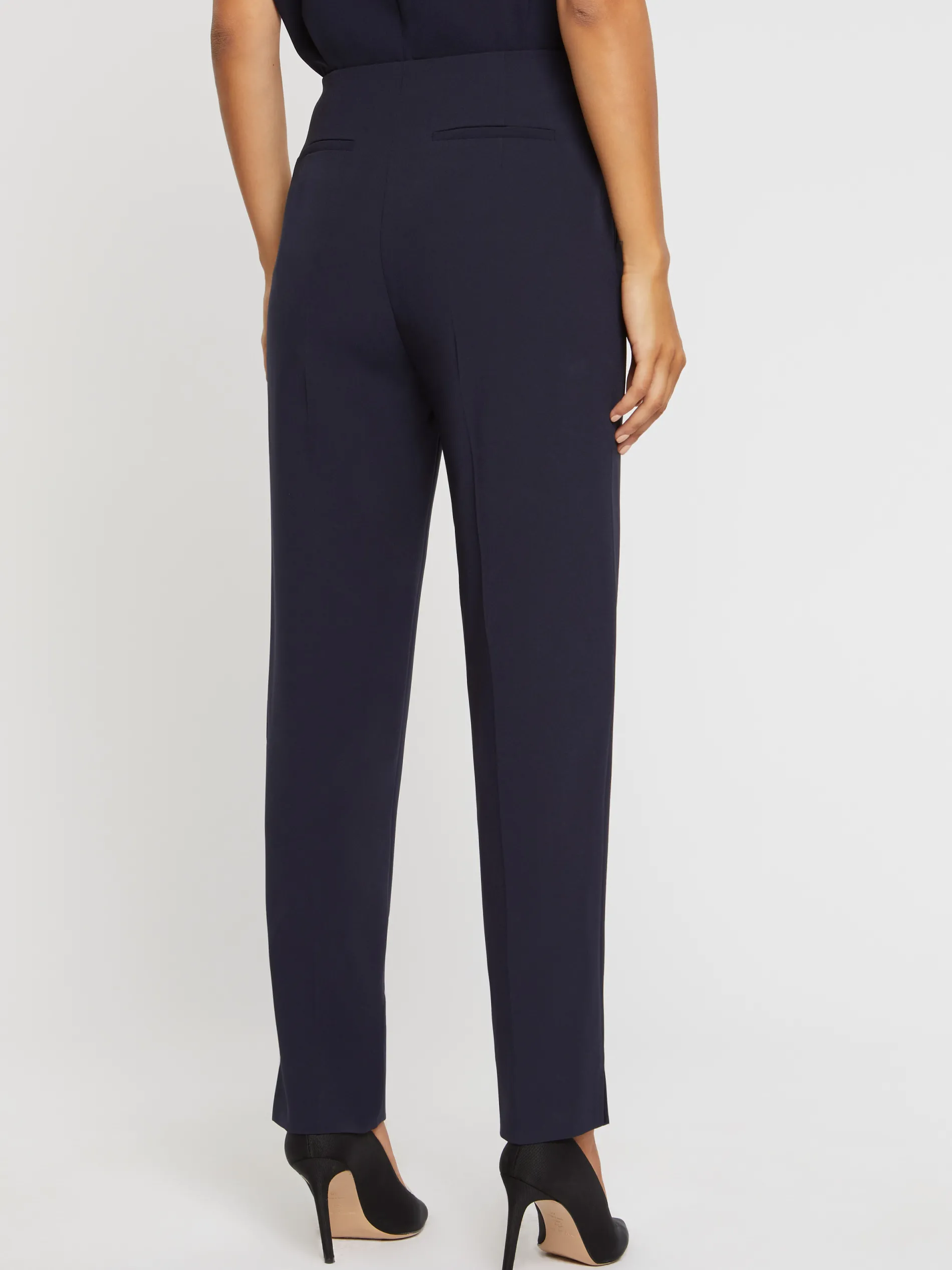 Paule Ka Pantalon Droit En Crepe Envers Satin<Femme Pantalons Et Combinaisons