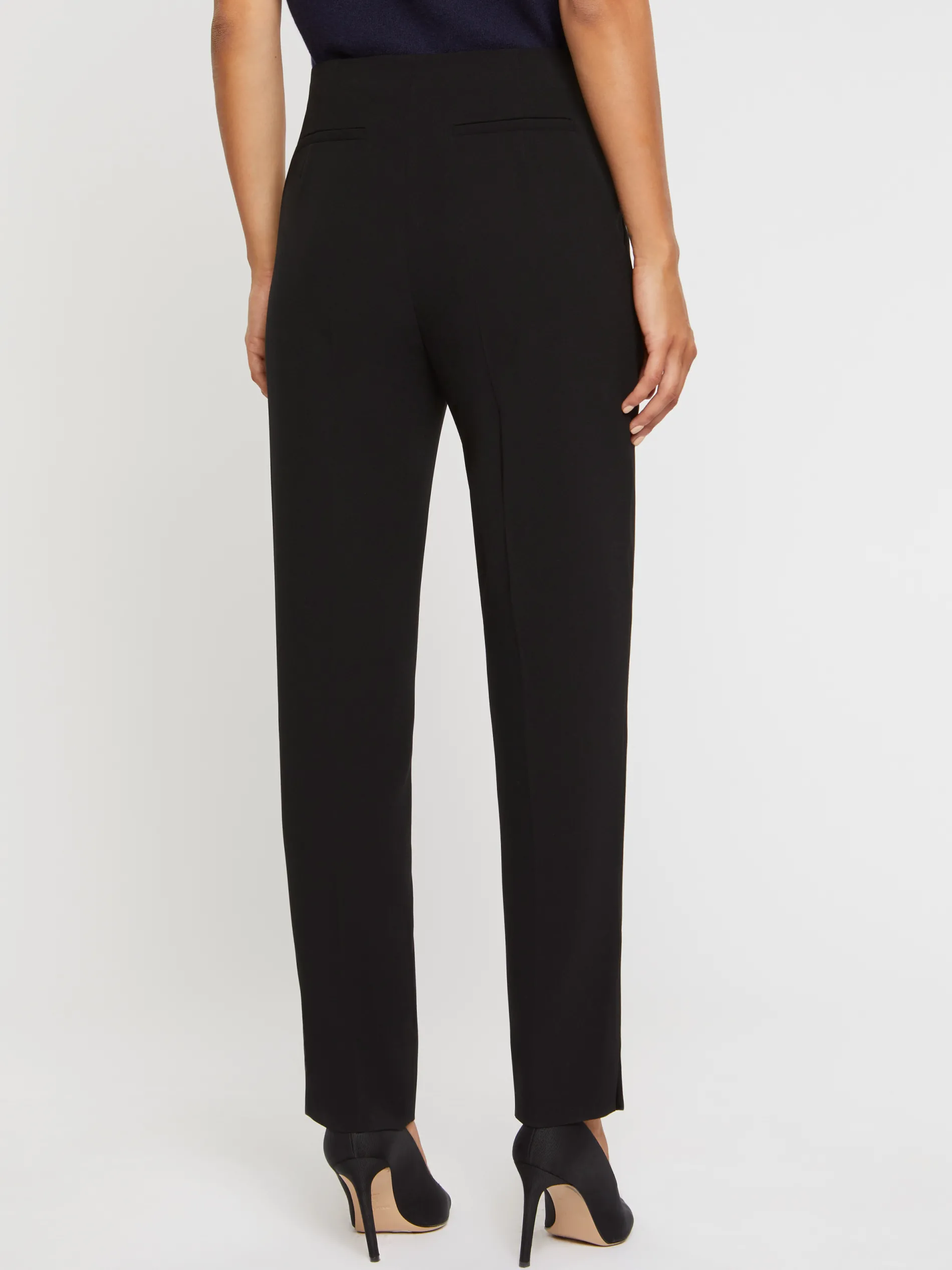 Paule Ka Pantalon Droit En Crepe Envers Satin<Femme Pantalons Et Combinaisons