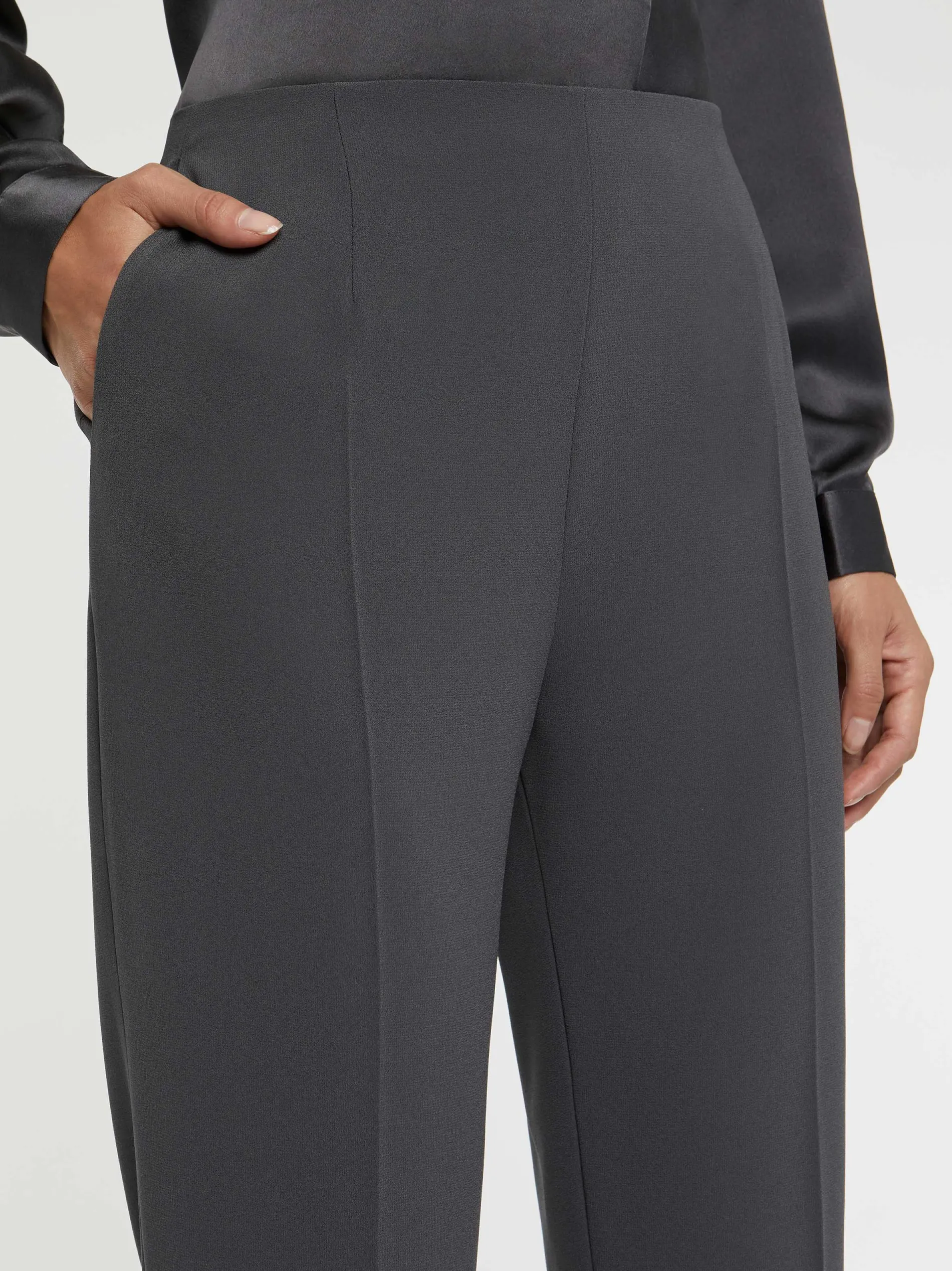 Paule Ka Pantalon Droit En Tissu Crepe<Femme Pantalons Et Combinaisons