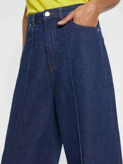 Paule Ka Pantalon Evase Extra Large En Denim<Femme Pantalons Et Combinaisons