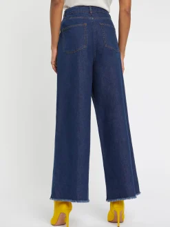 Paule Ka Pantalon Evase Extra Large En Denim<Femme Pantalons Et Combinaisons