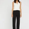 Paule Ka Pantalon Fluide En Crepe Envers Satin<Femme Pantalons Et Combinaisons