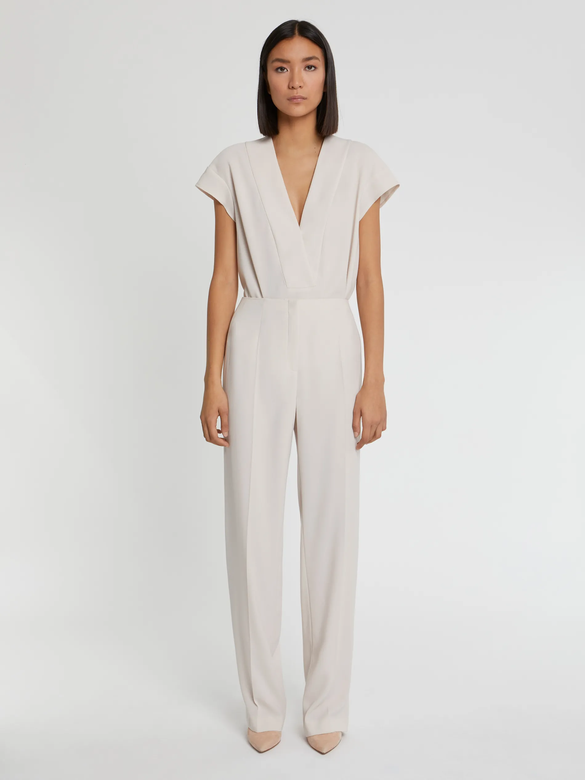 Paule Ka Pantalon Fluide En Crepe Envers Satin<Femme Pantalons Et Combinaisons