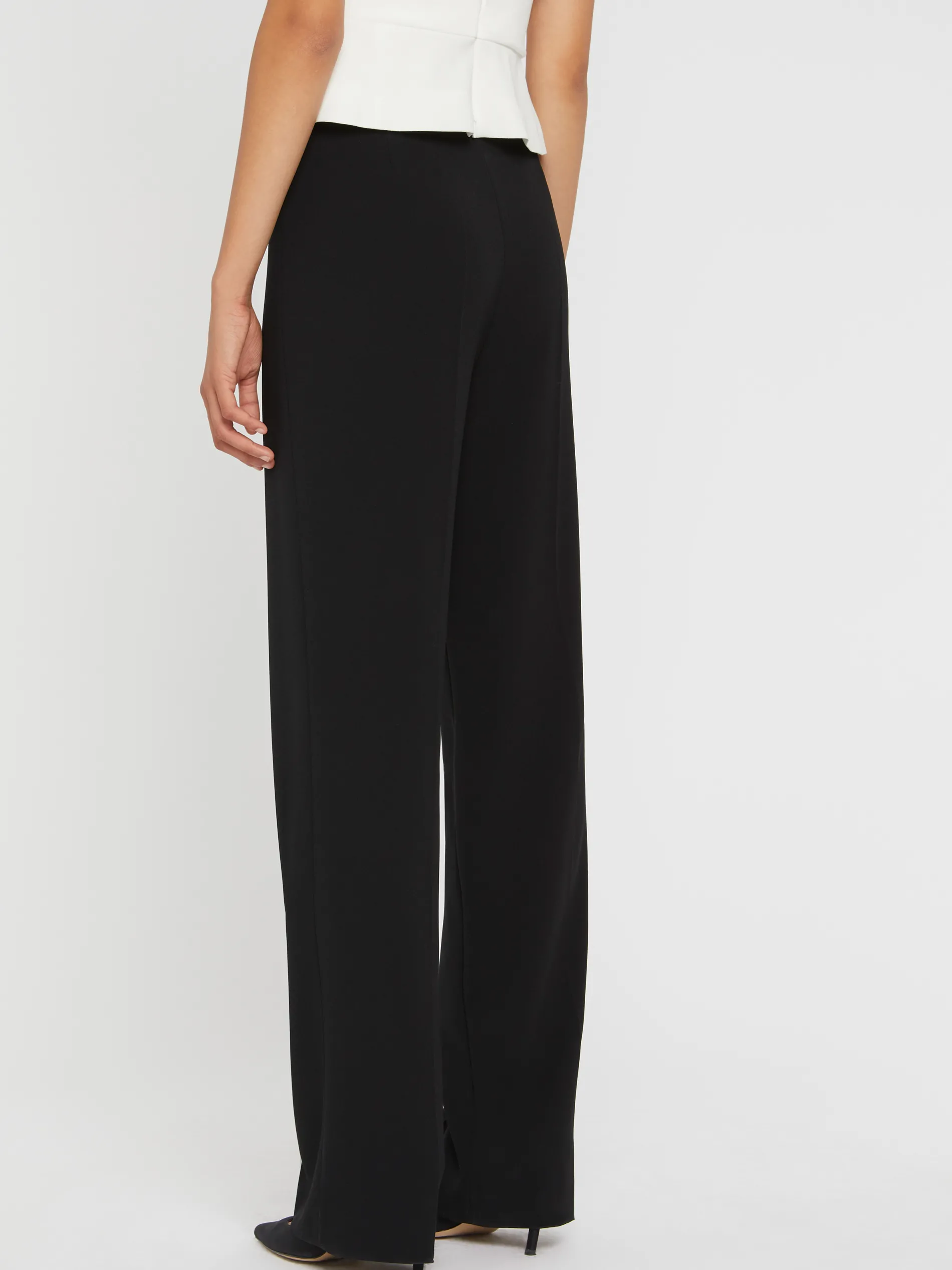 Paule Ka Pantalon Fluide En Crepe Envers Satin<Femme Pantalons Et Combinaisons