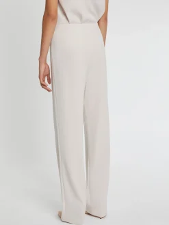 Paule Ka Pantalon Fluide En Crepe Envers Satin<Femme Pantalons Et Combinaisons