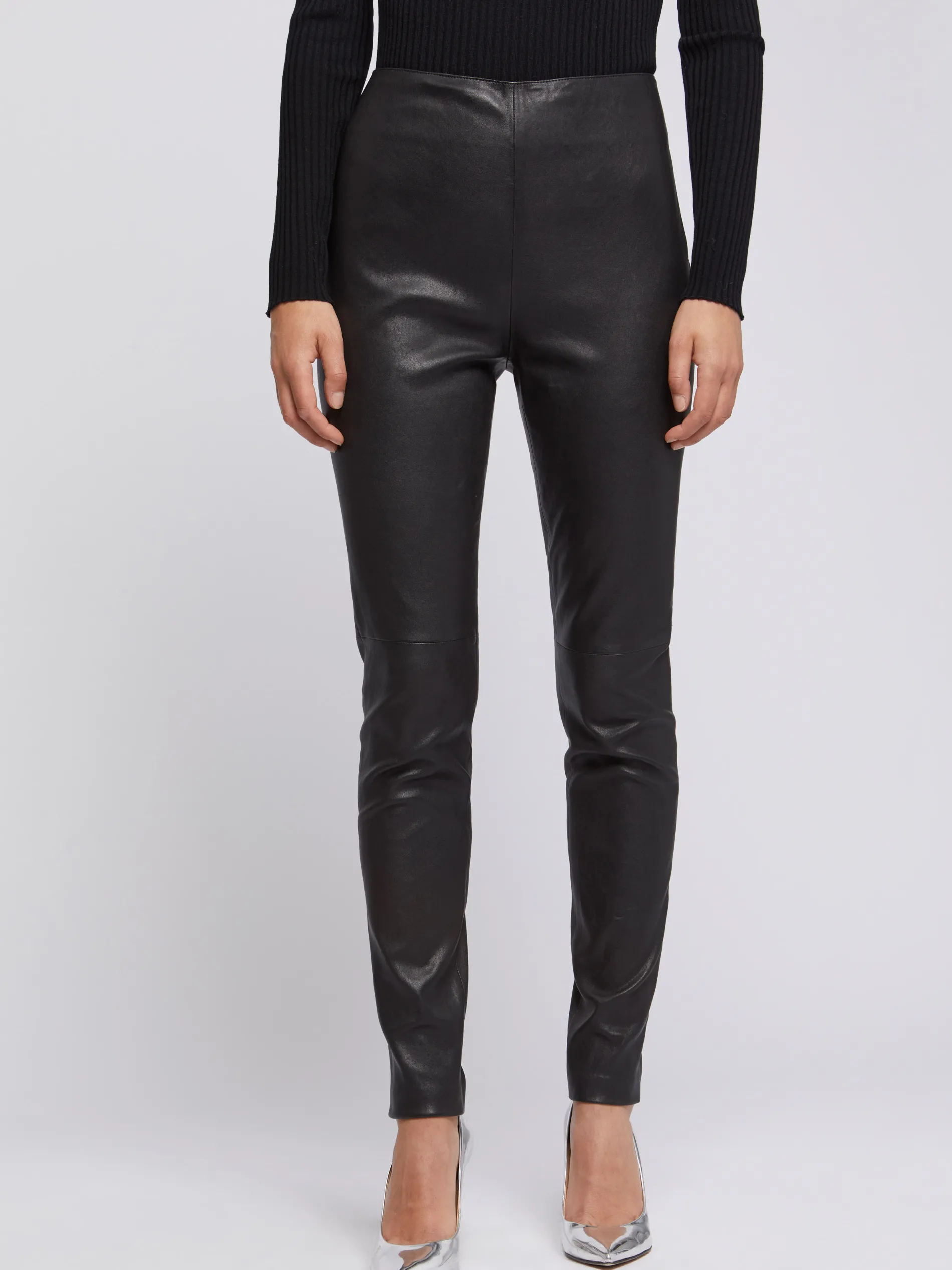 Paule Ka Pantalon Slim En Cuir D'Agneau Stretch<Femme Pantalons Et Combinaisons