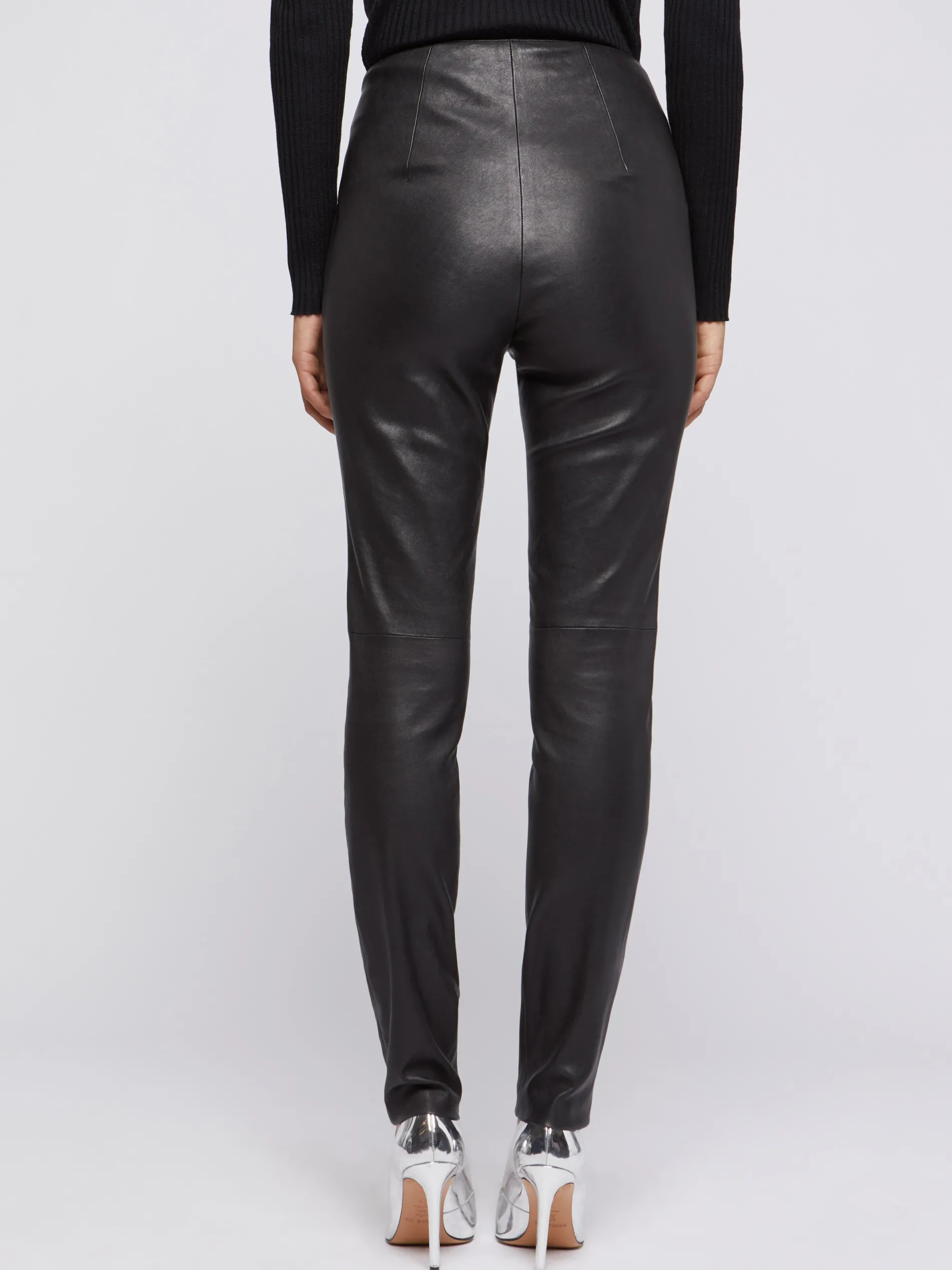 Paule Ka Pantalon Slim En Cuir D'Agneau Stretch<Femme Pantalons Et Combinaisons