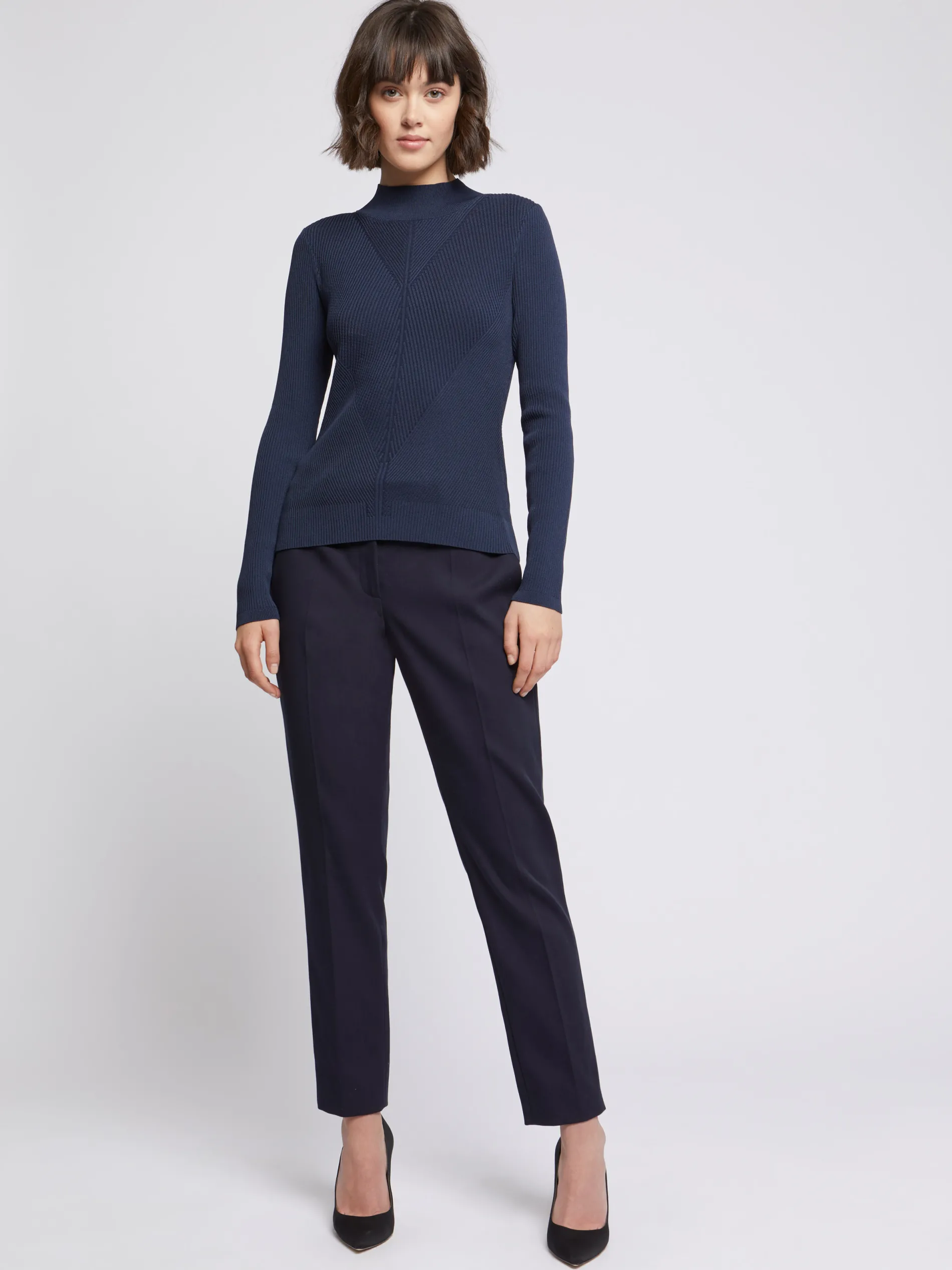 Paule Ka Pull Col Montant En Cotes Fantaisie<Femme Pulls Et Cardigans