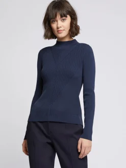Paule Ka Pull Col Montant En Cotes Fantaisie<Femme Pulls Et Cardigans