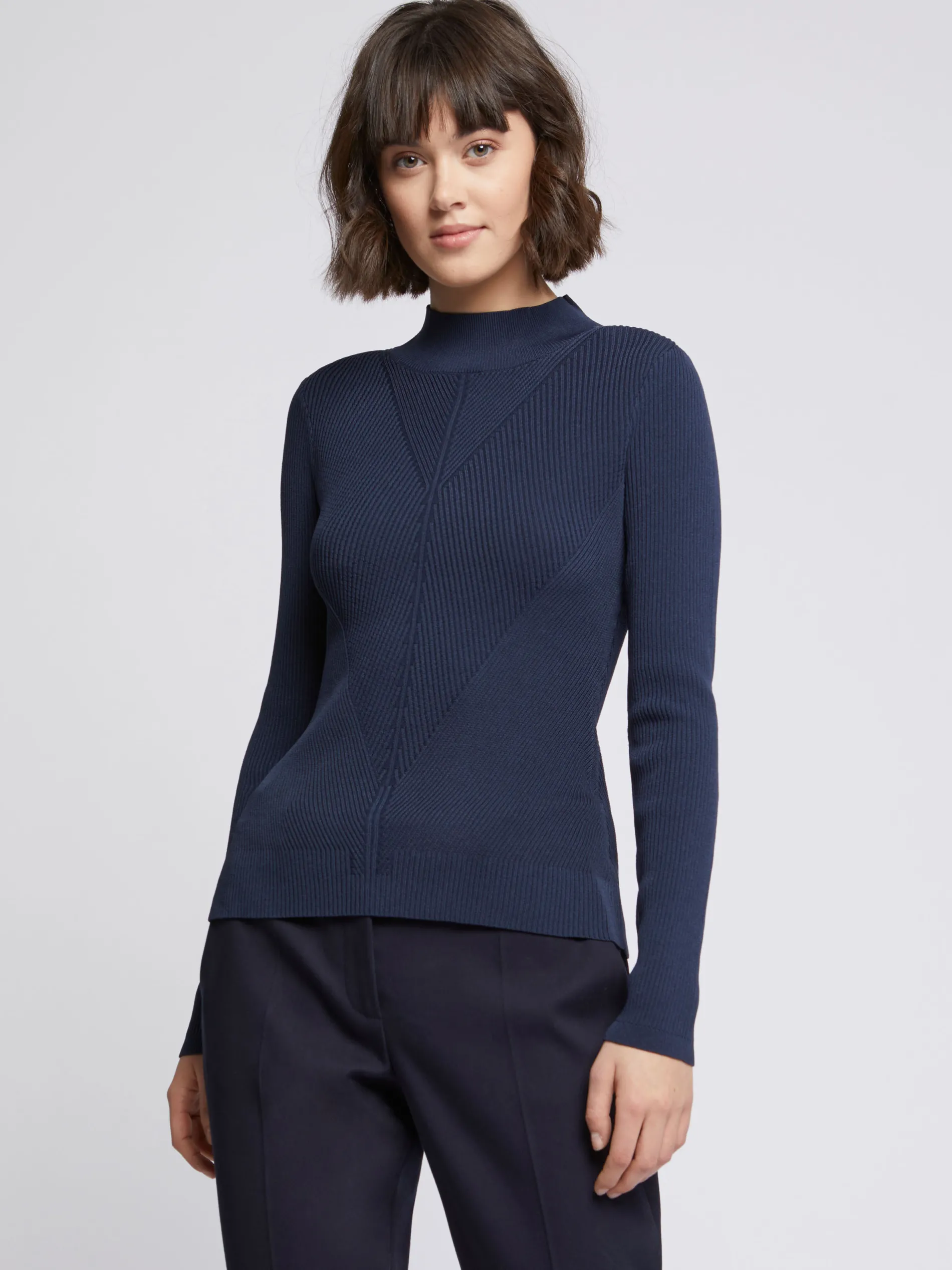 Paule Ka Pull Col Montant En Cotes Fantaisie<Femme Pulls Et Cardigans