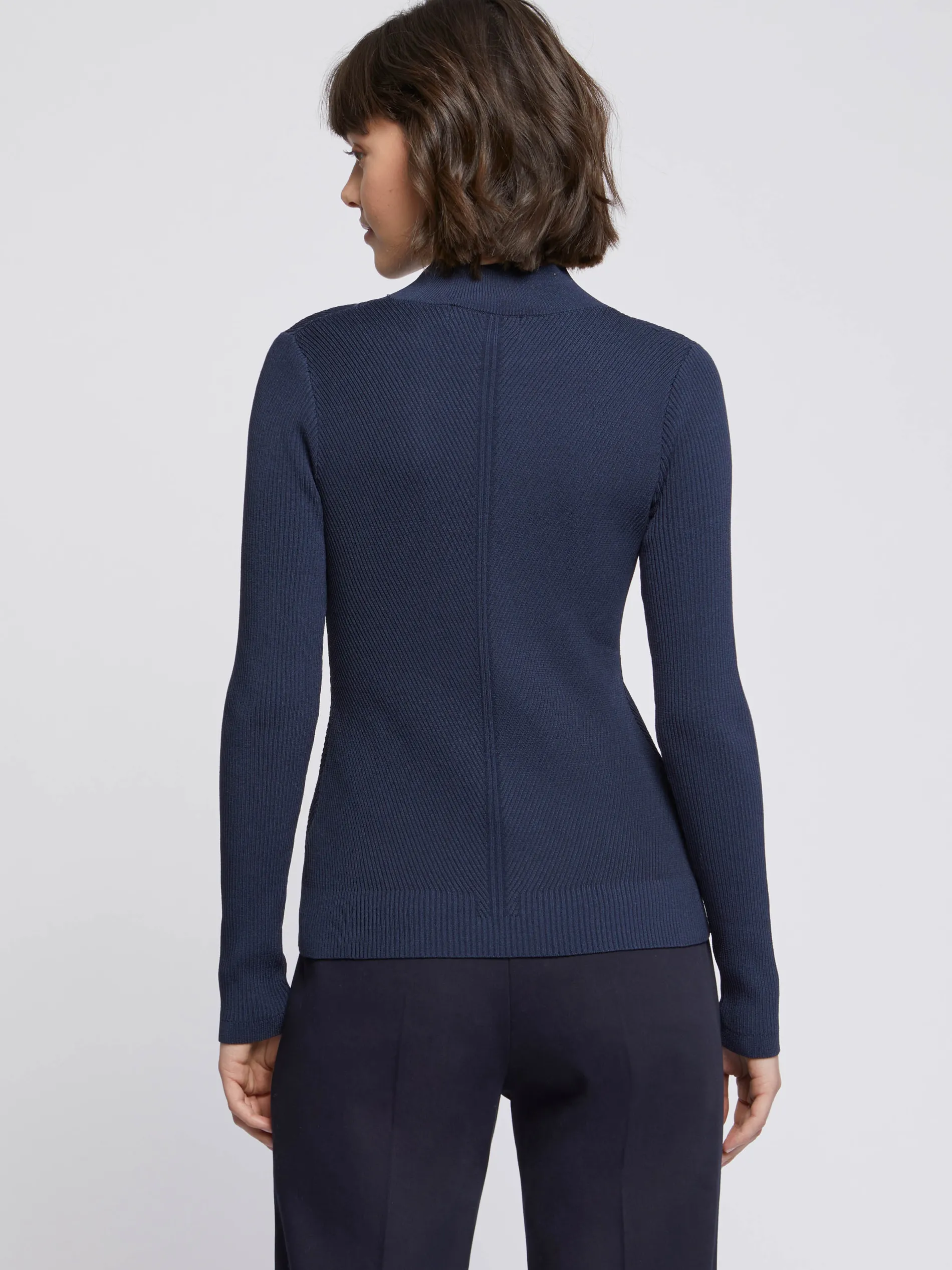 Paule Ka Pull Col Montant En Cotes Fantaisie<Femme Pulls Et Cardigans