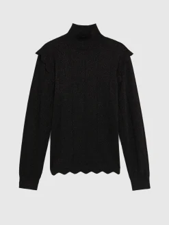 Paule Ka Pull Col Roule A Festons En Laine Et Lurex<Femme Pulls Et Cardigans