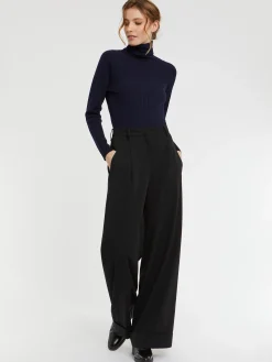 Paule Ka Pull Col Roule En Laine En Maille Cotelee<Femme Pulls Et Cardigans