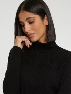 Paule Ka Pull Col Roule En Laine En Maille Cotelee<Femme Pulls Et Cardigans