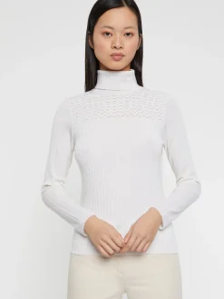 Paule Ka Pull Col Roule En Laine En Maille Cotelee<Femme Pulls Et Cardigans