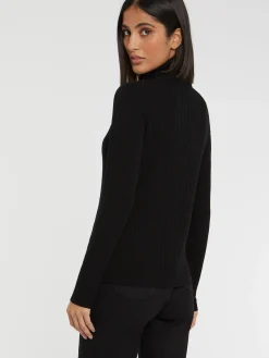 Paule Ka Pull Col Roule En Laine En Maille Cotelee<Femme Pulls Et Cardigans
