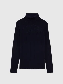 Paule Ka Pull Col Roule En Laine En Maille Cotelee<Femme Pulls Et Cardigans