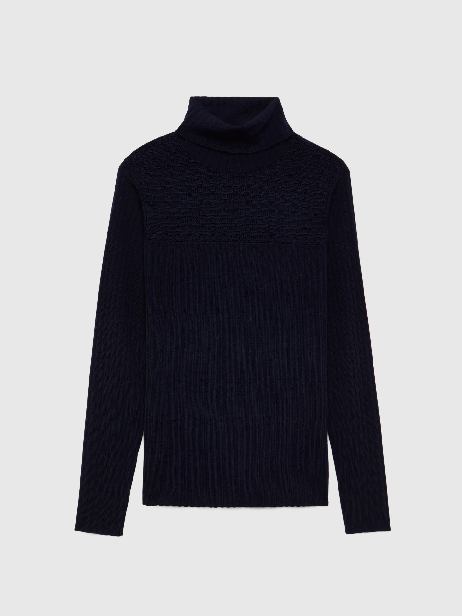 Paule Ka Pull Col Roule En Laine En Maille Cotelee<Femme Pulls Et Cardigans