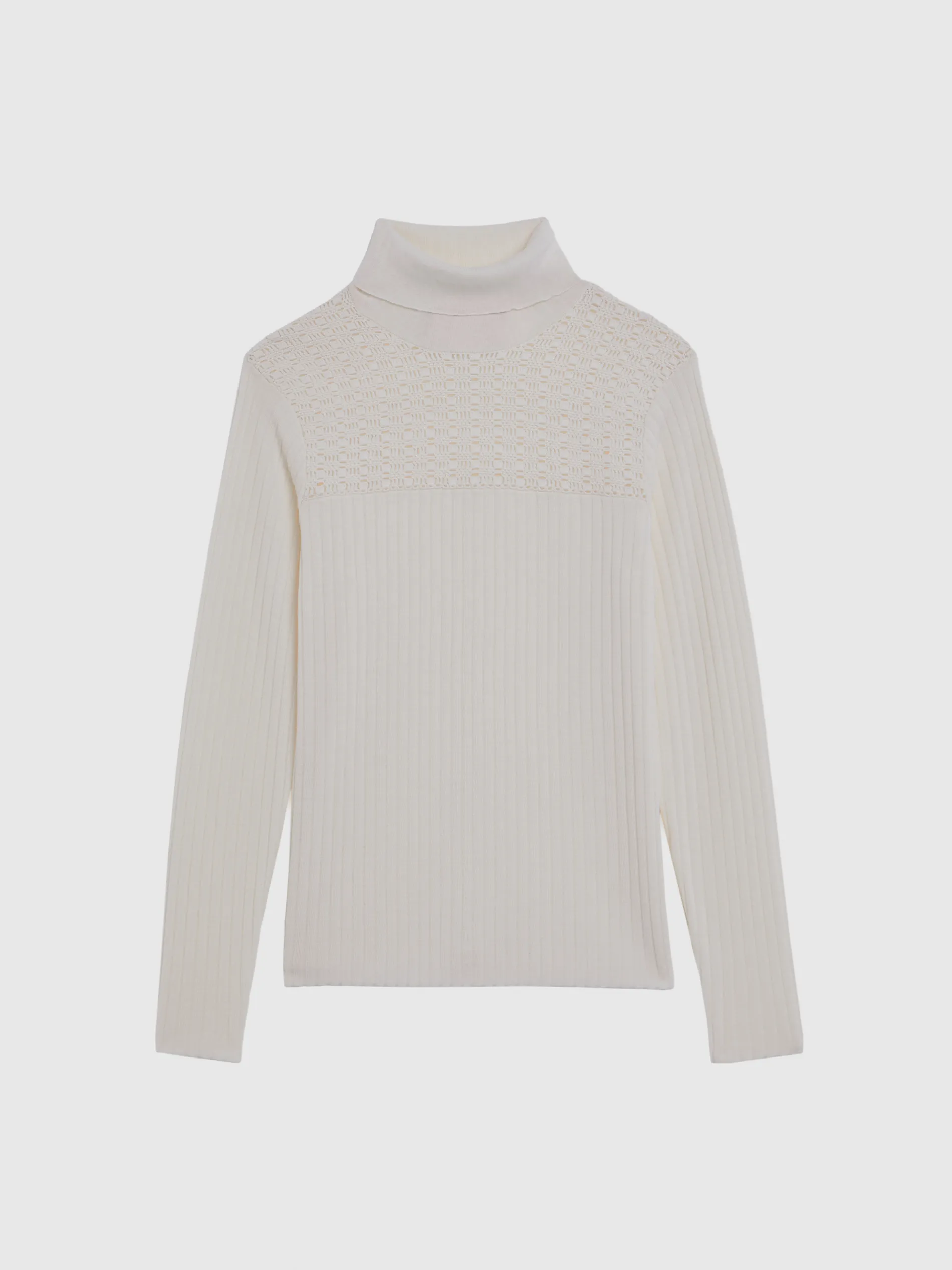 Paule Ka Pull Col Roule En Laine En Maille Cotelee<Femme Pulls Et Cardigans