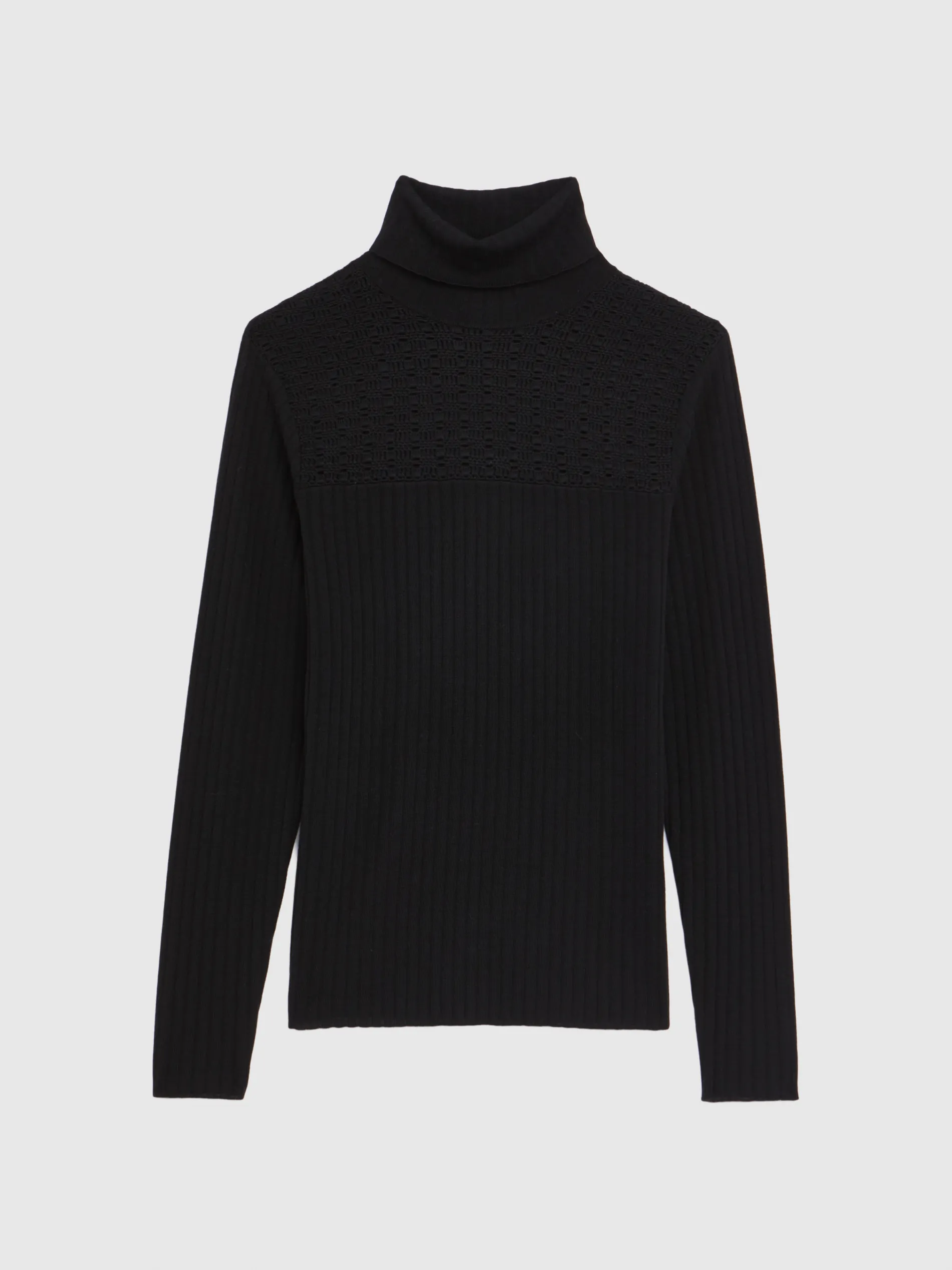 Paule Ka Pull Col Roule En Laine En Maille Cotelee<Femme Pulls Et Cardigans