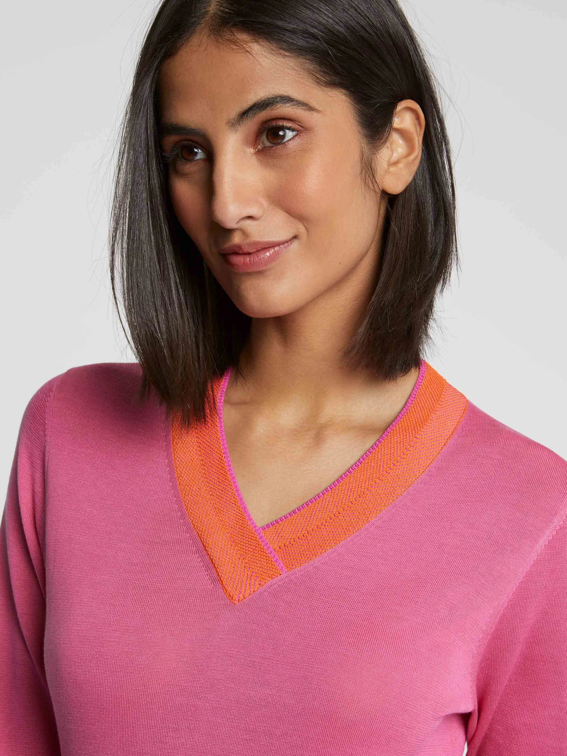 Paule Ka Pull Col V A Chevrons<Femme Pulls Et Cardigans