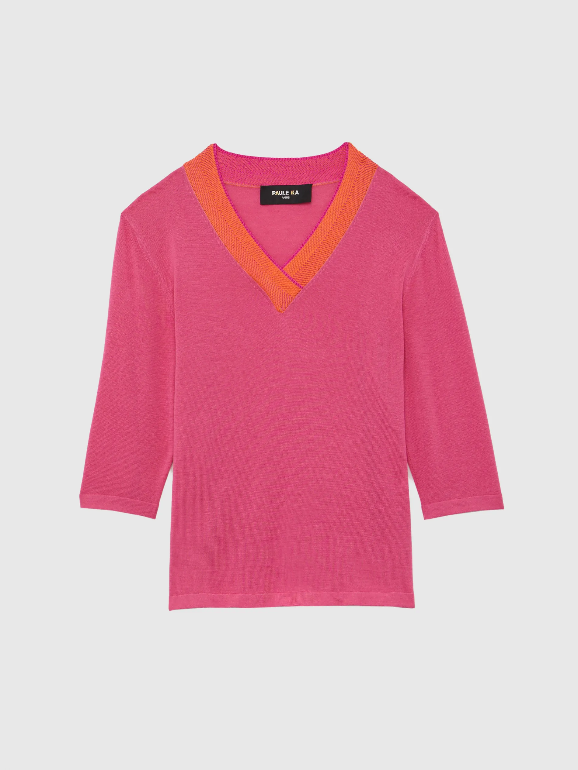 Paule Ka Pull Col V A Chevrons<Femme Pulls Et Cardigans