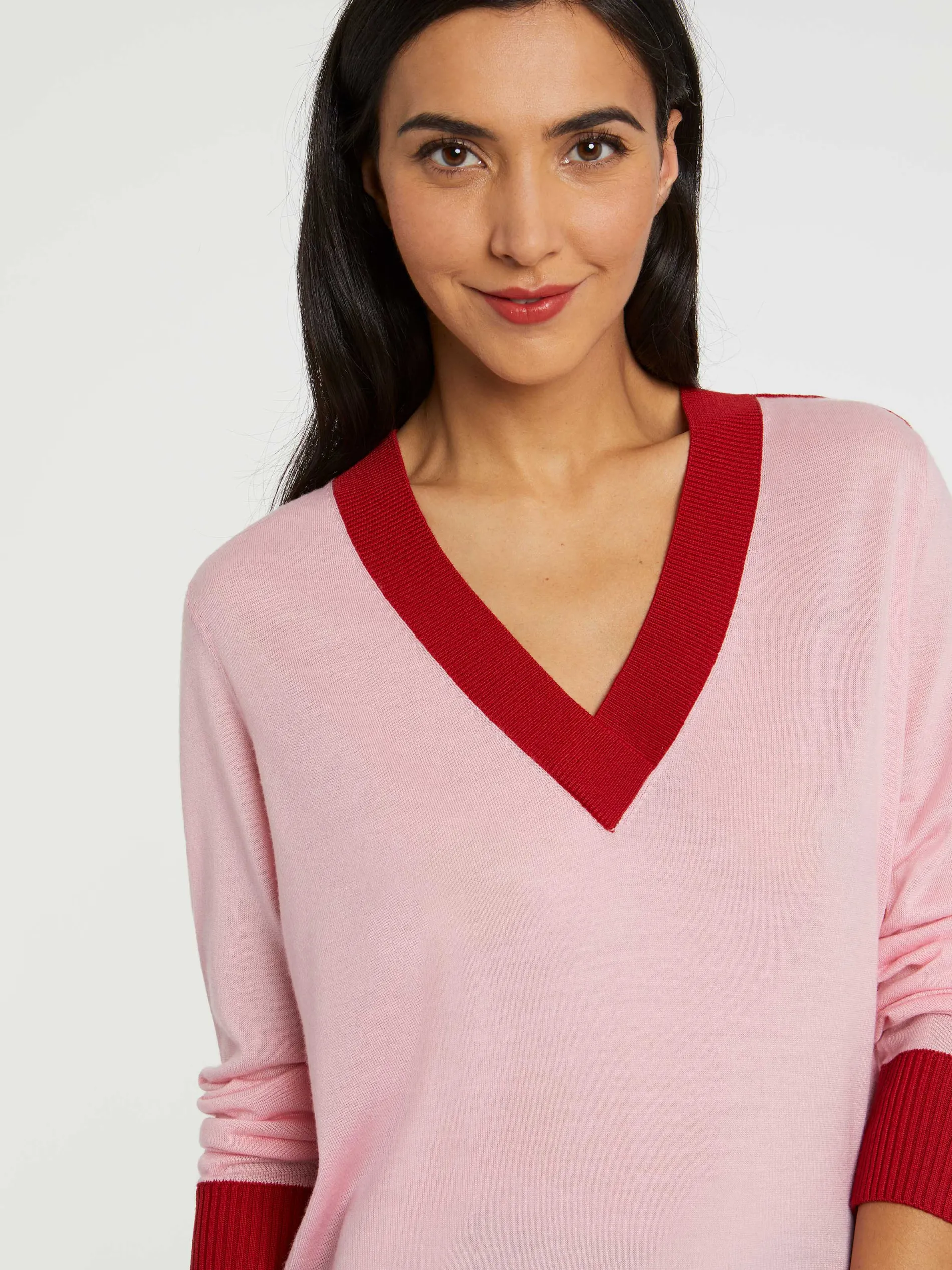 Paule Ka Pull Col V En Laine Merinos<Femme Pulls Et Cardigans