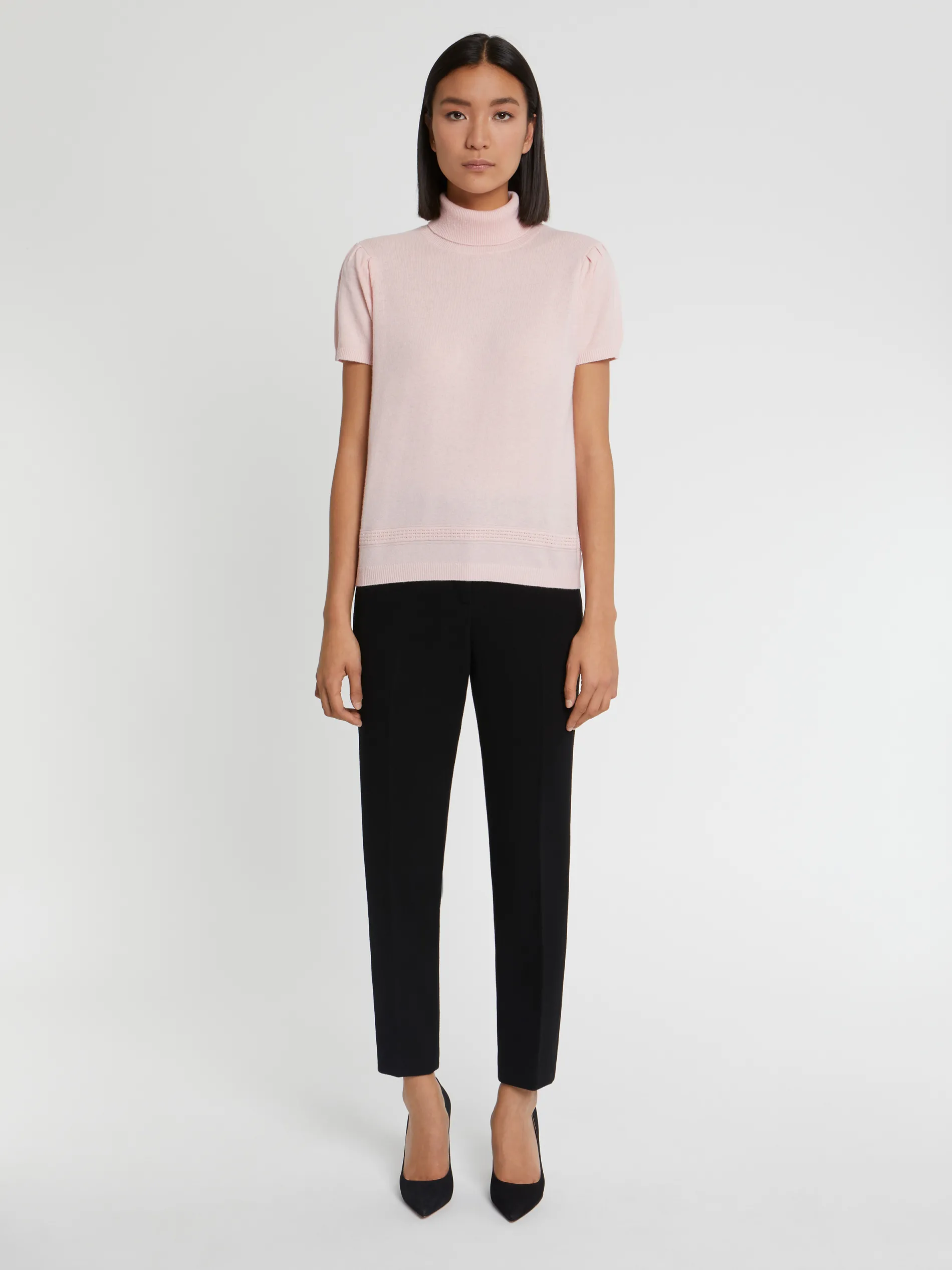 Paule Ka Pull Manches Courtes A Col Roule En Cachemire<Femme Pulls Et Cardigans