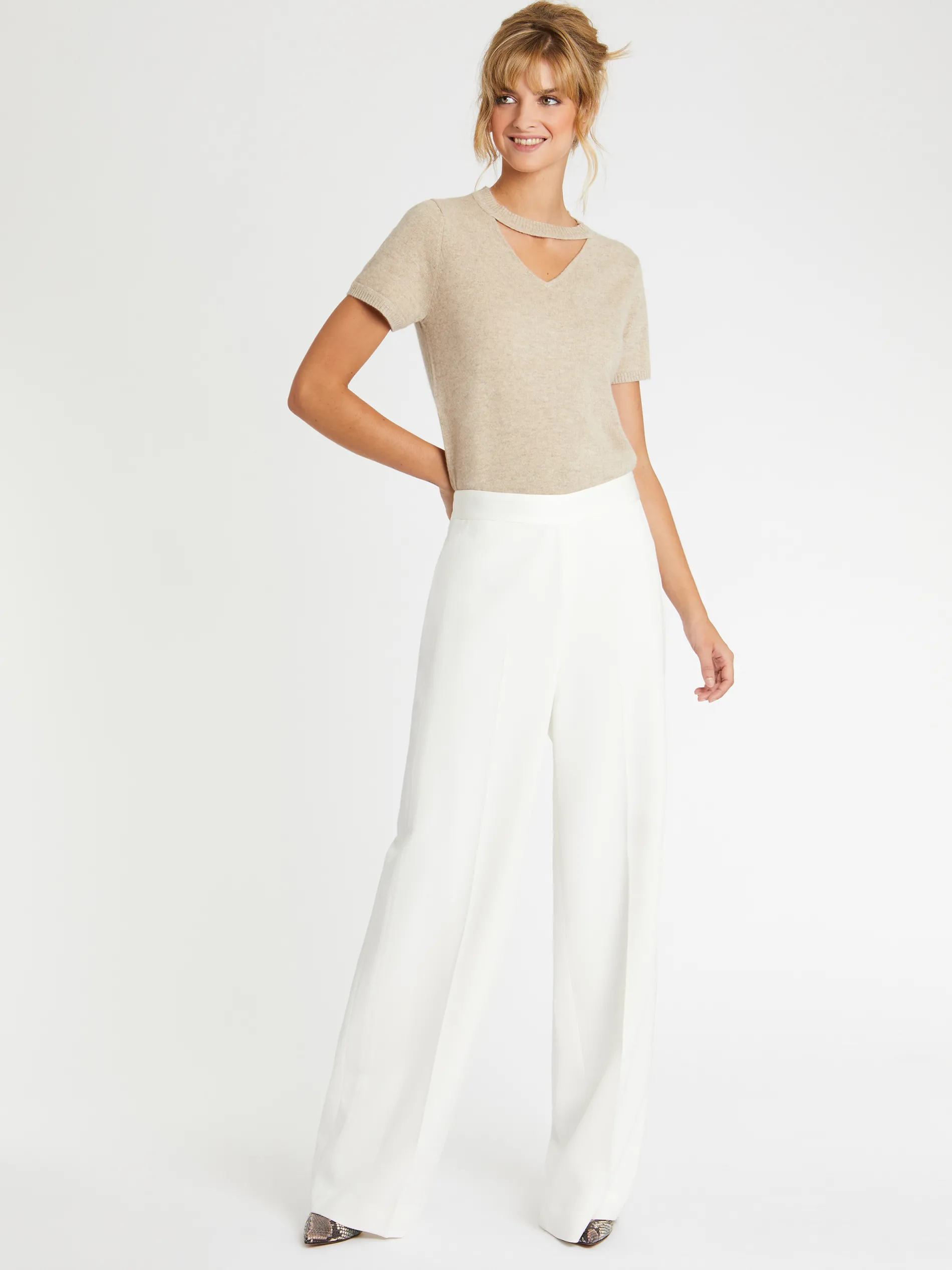 Paule Ka Pull Manches Courtes En Cachemire<Femme Pulls Et Cardigans