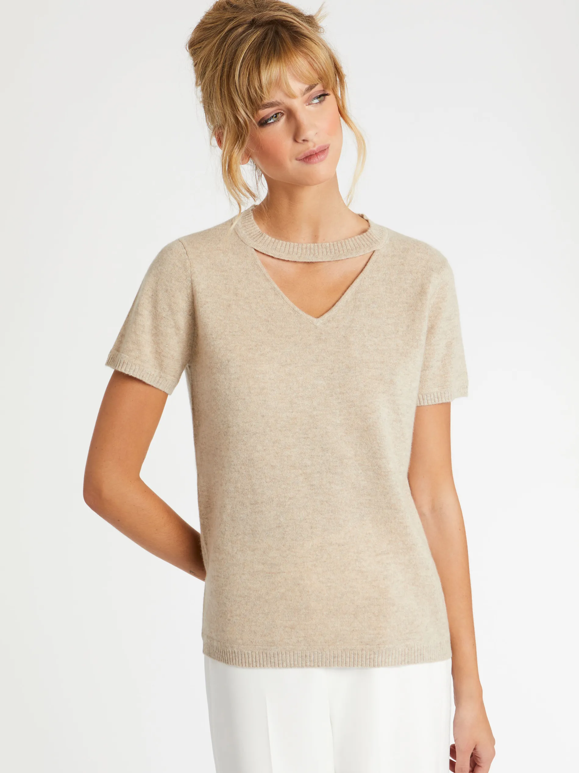 Paule Ka Pull Manches Courtes En Cachemire<Femme Pulls Et Cardigans