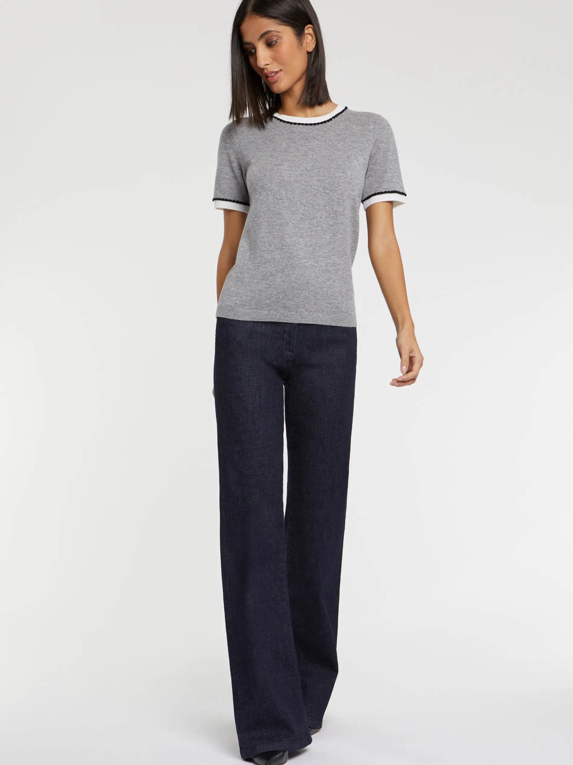 Paule Ka Pull Manches Courtes En Laine Et Cachemire<Femme Pulls Et Cardigans